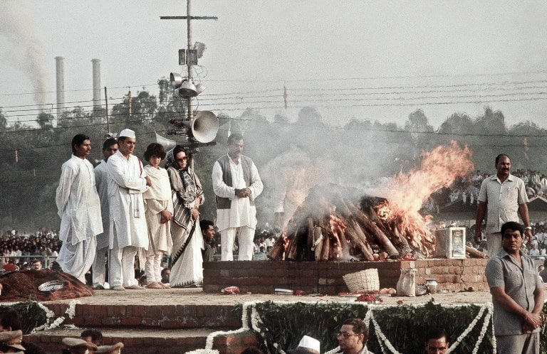 Crémation en Inde